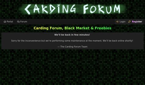 <strong>Carding Forum</strong> is a darkweb <strong>carding forum</strong> with 159,001 carders, 170,977 threads and 408,148 posts. . Onion carding forums
